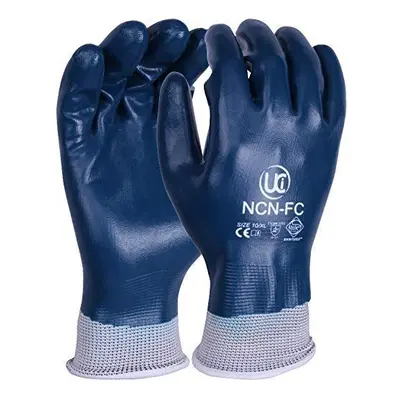 UCI NCN Lightweight Nitrile Coated Work DIY Gardening Work Assembly Safety Gloves (10/XL, NCN-FC