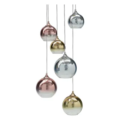 Pendant Lamp TOOMA Glass Brass