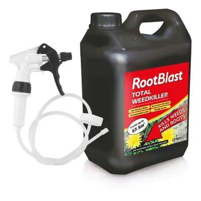 Total Glyphosate Weedkiller 2.5L Rootblast Kills Roots Stumps Long hose trigger