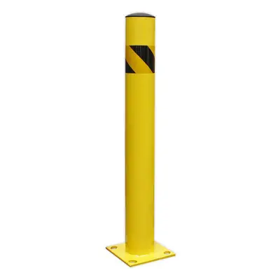 900mm Anti-Collision Safety Bollard - Car Park / Warehouse Floor Mounted Post