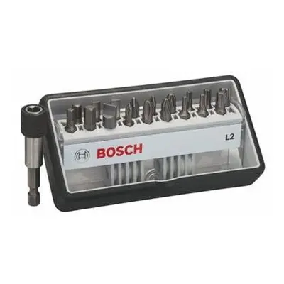 Bosch 25 mm Extra Hard Robust Line Screwdriver Set Plus a Magnetic Holder (18-Piece)