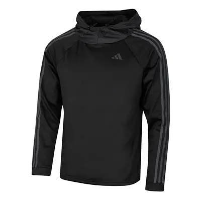 (L, Black) adidas Golf Mens Three Stripes COLD.RDY Recycled Insulated Pullover Hoody