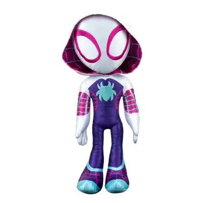 MARVEL Spidey and His Amazing Friends - My Friend Ghost-Spider Plush with Sounds - Superhero Toy