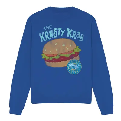 (XL, Royal Blue) SpongeBob SquarePants Unisex Adult Krusty Krab Sweatshirt