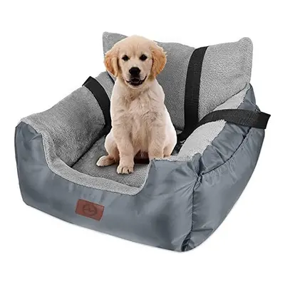 Dog Car Seat for Small Dogs or Cats Pet Booster Seat Travel Car Bed with Storage Pocket and Clip