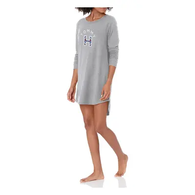 Tommy Hilfiger womens Long Sleeve Graphic Sleep Shirt Pajama Top Heat