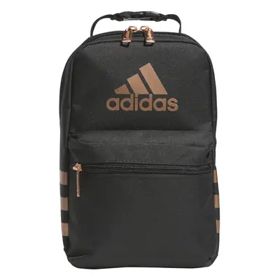 adidas Santiago Insulated Lunch Bag 65L with Clip Lock Handle Carbon GreyRose Gold One Size