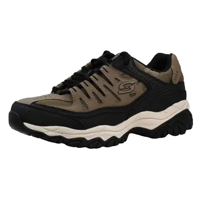 Skechers Men's Afterburn Lace-up Sneaker Taupe/Black 11.5 US