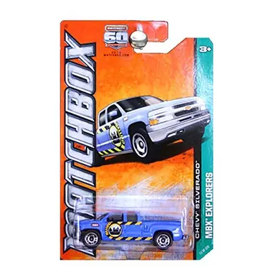 Matchbox MBX Explorers Chevrolet Chevy Silverado Truck Pickup Blue