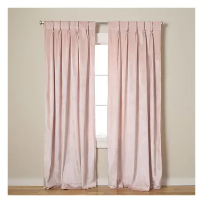 TOWN & COUNTRY LUXE Velour Solid Heavyweight Indoor Curtains Light Filtering Opacity Triple Pinc