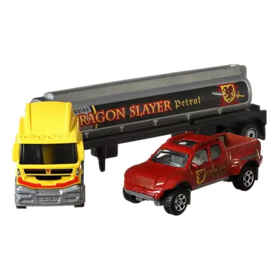 Matchbox Convoys Collectible Cars Diecast Series MBX Cabover Tanker Dragon Slayer Petrol and Bad