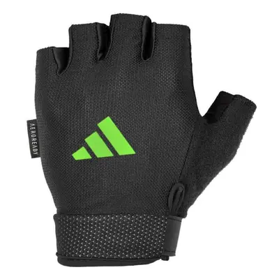 adidas Essential Adjustable Fingerless Gloves for Men and Women - Padded Weight Lifting Gloves -