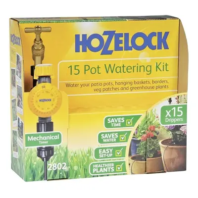 Drip Watering Kit Pot : Self-contained System Complete with Timer