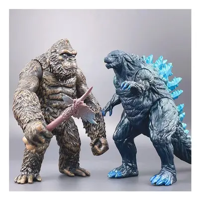 (16cm 2pcs, no box) Godzilla King of Monsters Runaway Mechanical Red lotus Planet Godzilla Actio