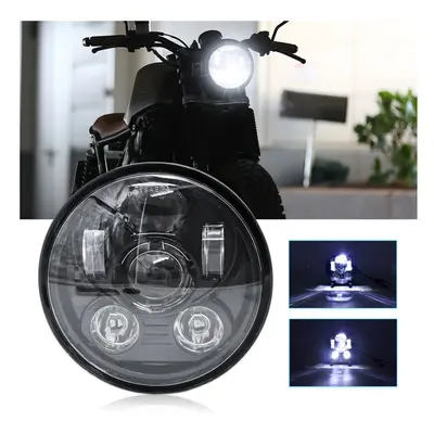 5-3/4'' 5.75 inch Motorcycle LED Headlight with High Low Beam White Light 5.75 inch Round Light 