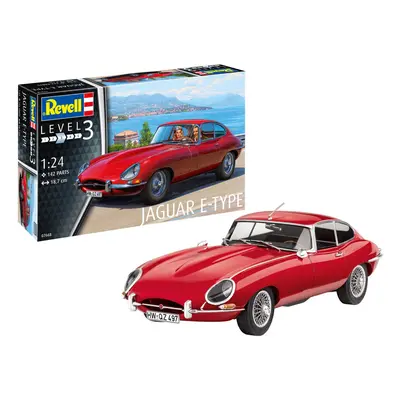 Jaguar E-Type Coupe Car 1:24 Scale Level Revell Model Kit