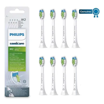 Philips Genuine Sonicare Optimal White Replacement Brush Heads, Pack, White - HX6068/12