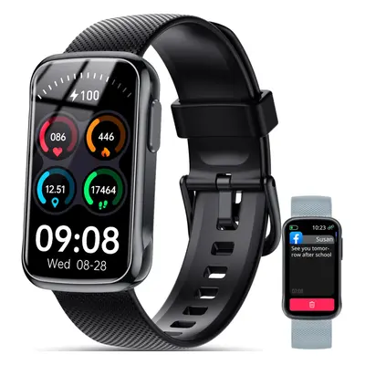 Smart Watches for Men Women, Fitness Tracker 1.47" Touch Screen Fitness Watch with Heart Rate Sl