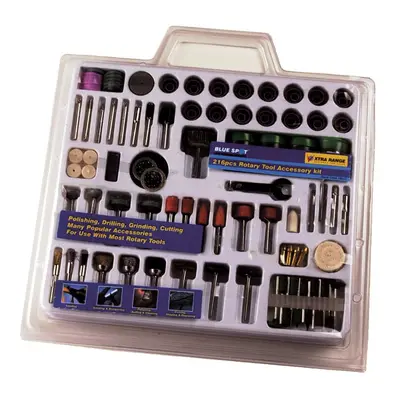 216 Piece Rotary Tool Accessory Set - rotary blue spot piece tool accessory set