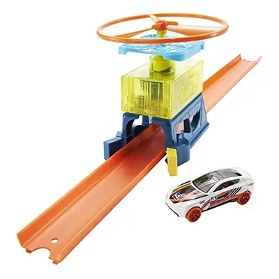 Hot Wheels Track Builder Playset Drone Lift-Off Pack, Component Parts, Includes 1:64 Scale Toy C