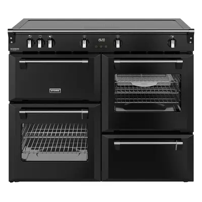 Stoves Richmond Deluxe 110cm Electric Range Cooker with Induction Hob - Black - A/A/A Rated