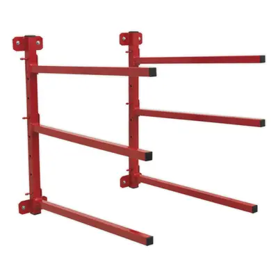 Wall Mountable Folding Bumper Rack - 80kg Weight Limit - Bodyshop Storage Stand