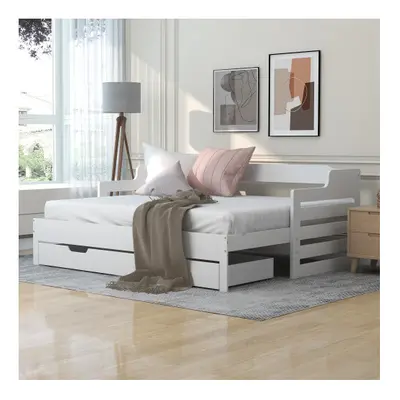 3FT Single Sofa Bed, Daybed, Cabin Bed with Drawer