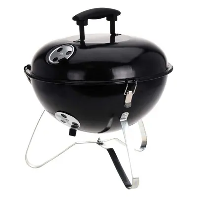 Portable BBQ Charcoal Barbecue Grill Camping BBQ | Outdoor Barbecue Grill Travel BBQ | Round BBQ