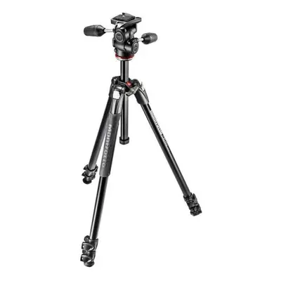 Manfrotto Xtra 3-Section Aluminum Tripod with 3-Way Pan and Tilt Head