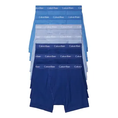 Calvin Klein Men's Cotton Classics 7-Pack Boxer Brief Blue Depths