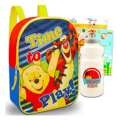 Disney Mini Backpack - Winnie the Pooh Backpack Bundle Water Bottle Stickers More | Winnie the P