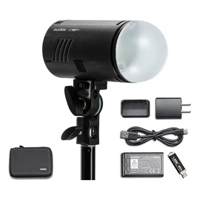 Godox AD100 Pro Portable Flash Head with AK-R11 Dome Diffuser 100Ws TTL HSS