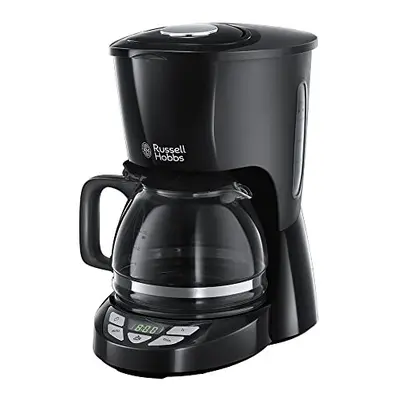 Russell Hobbs Coffee Machine Textures plus-22620-56, Stainless Steel, Black