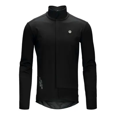 (Black, Asia-M) Cycling Jacket 10mm Water Resistant Windproof Keep Warm Thermal Cycling Softshel