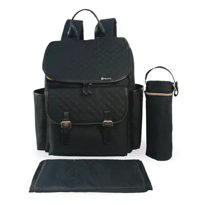 Backpack Changing Bag - Black Quilted