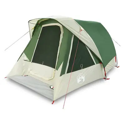 (green, x x cm) vidaXL Camping Tent Cabin 4-Person Green Waterproof tent camping shelter