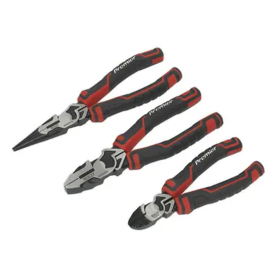 3 Piece High Leverage Pliers Set - Serrated Jaws - Corrosion Resistant