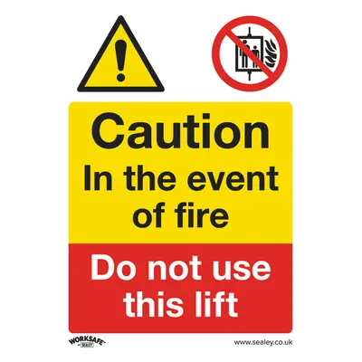 10x DO NOT USE THIS LIFT Health & Safety Sign Rigid Plastic x 200mm Warning