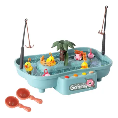 Water Circulating Fishing Game Board Play Set Duck Fishing Game Toy Electronic Toy Fishing Set f