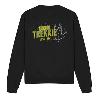 (L, Black) Star Trek Unisex Adult Trekkie Sweatshirt