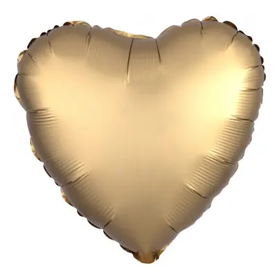 foil balloon Luxe Jade heart cm gold