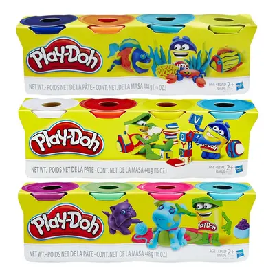 Play-Doh HASB5517BAMZ 4-Pack of Colors Gift Set Bundle (12 Cans-48 Oz)