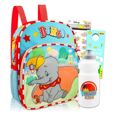 Disney Dumbo Mini Backpack Set for Kids - Bundle with 12"" Dumbo Backpack with Water Bottle Tatt