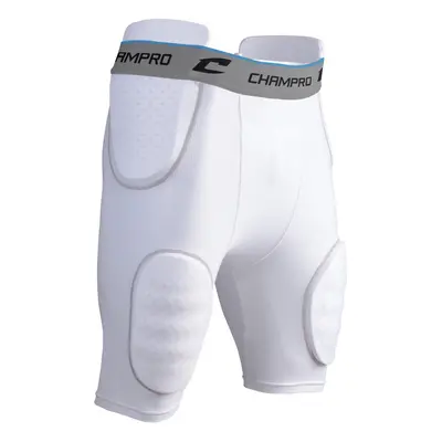 CHAMPRO Formation 5-Pad Integrated Football Girdle White Grey Adult