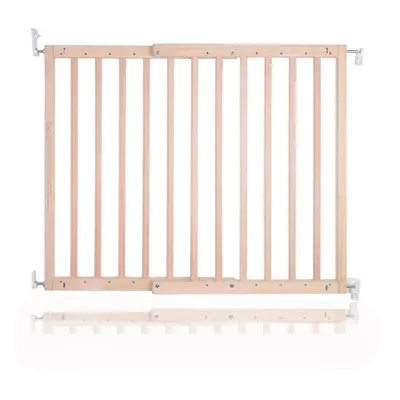 (Natural Wood) Safetots Top of Stairs Baby Gate