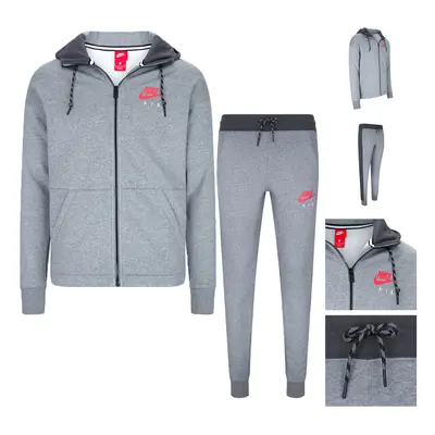 (XL) Nike Air Mens Tracksuit Set Grey/Red