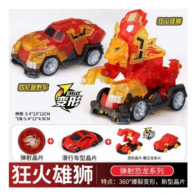 (With box, 33) Explosion Wild Speed Fly Deformation Car Screechers Beast Attack Action