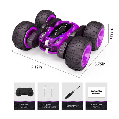 (WJQYS8915D) Sinovan Remote Control Car with Light&Type-C Charging,4WD Off-Road RC Cars, Double 