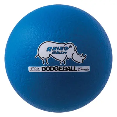 Champion Sports Rhino Skin Dodgeball (Single, Neon Blue, 6")