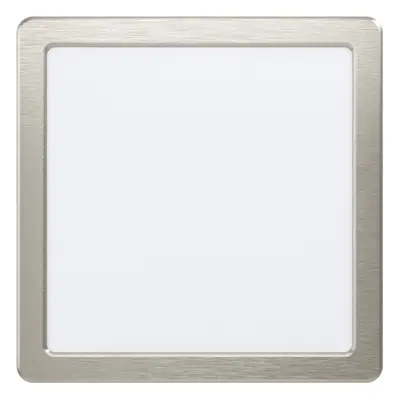 Wall / Ceiling Flush Downlight Satin Nickel Spotlight 16.5W Built in LED